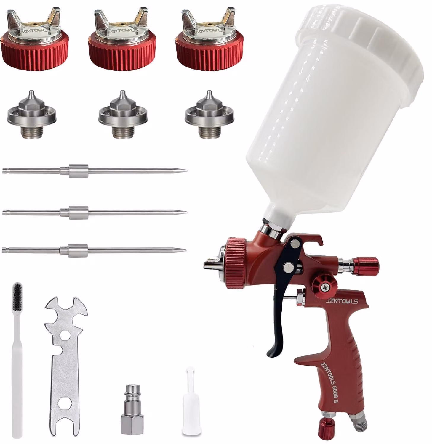 Set di pistole a spruzzo - ugelli da 1,4/1,5/1,8 mm - acciaio inossidabile