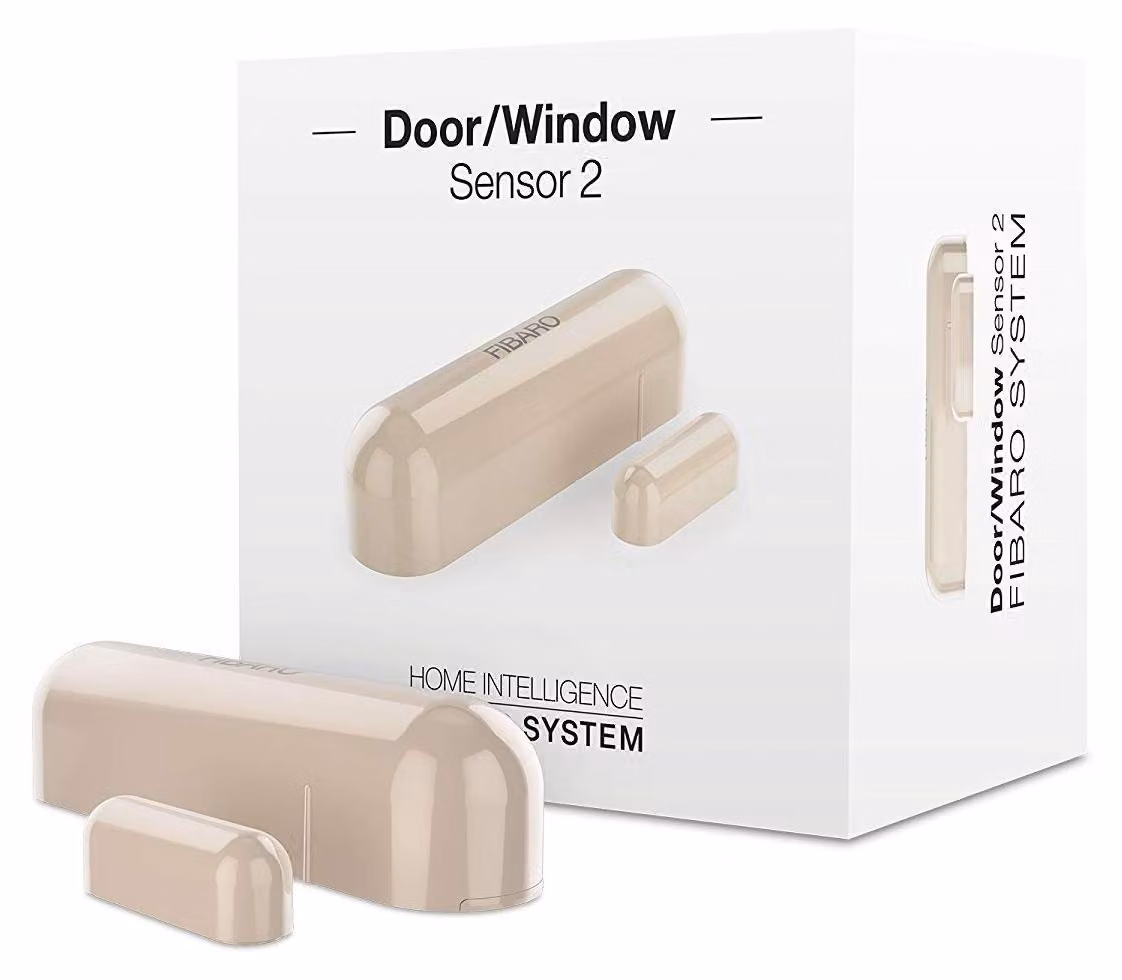 FIBARO FIBEFGDW-002-4 FGDW-002-4 Sensore per porte/finestre, 2, 250 V, Beige, controllo finestre
