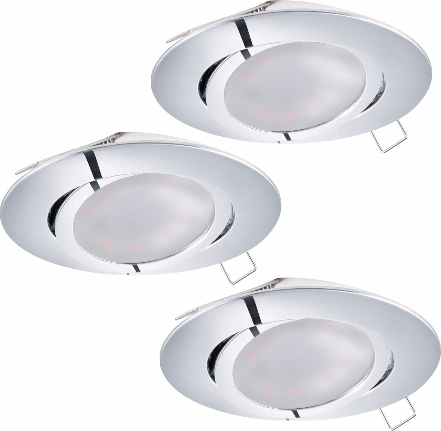 Eglo 95362 Tedo LED faretto da incasso set di 3 cromo