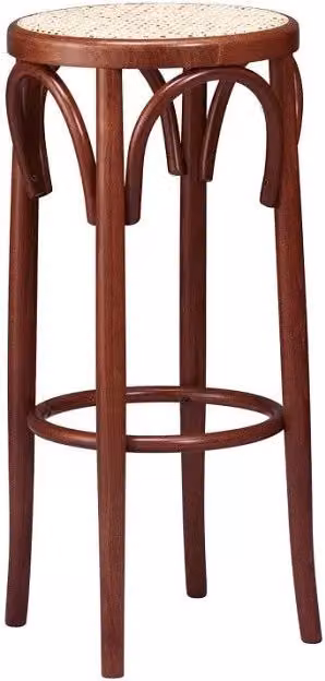 Sgabello thonet bistrot in legno massello seduta paglia - Mobili 2G