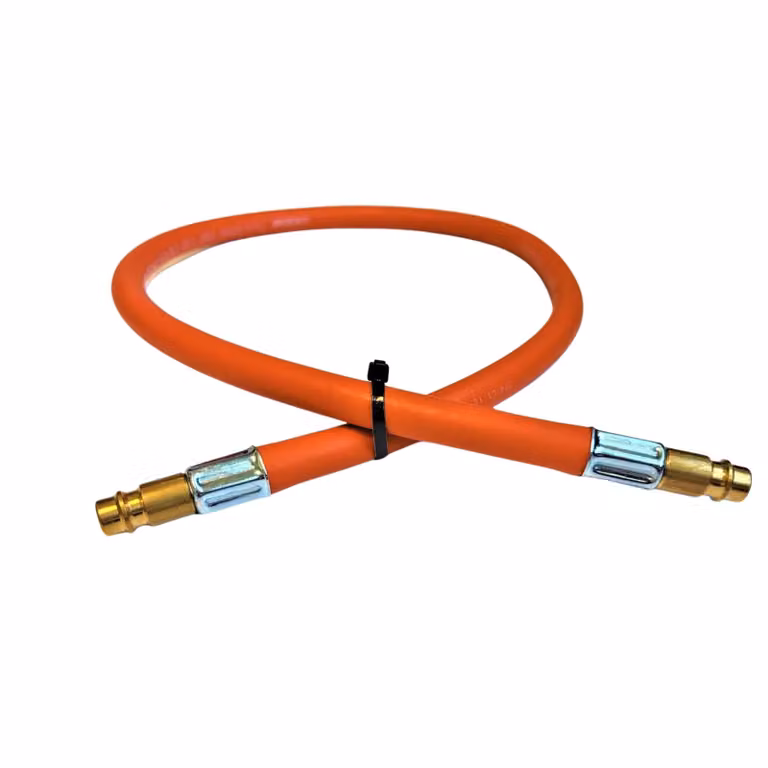 Tubo flessibile per gas propano-butano Zatechs 3 m 20 bar Ø6,3 mm 2x DN 7,2 tipo 26 raccordo rapido LKS Tubo flessibile per gas da campeggio per il collegamento della bombola del gas