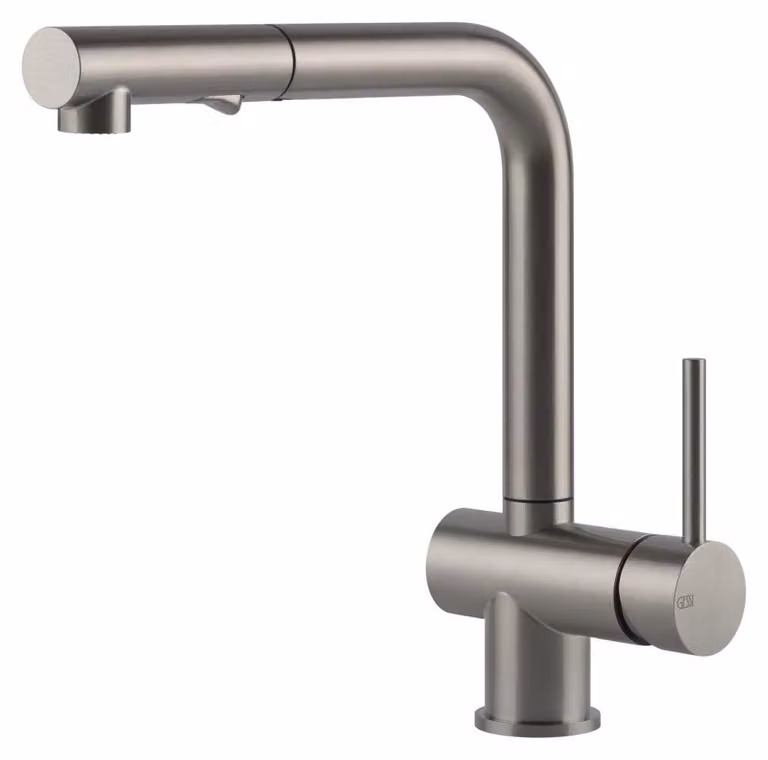 Gessi 60600, Standard, Acciaio satinato, Acciaio, Maniglia a leva, Autorigenerante, 3/8"