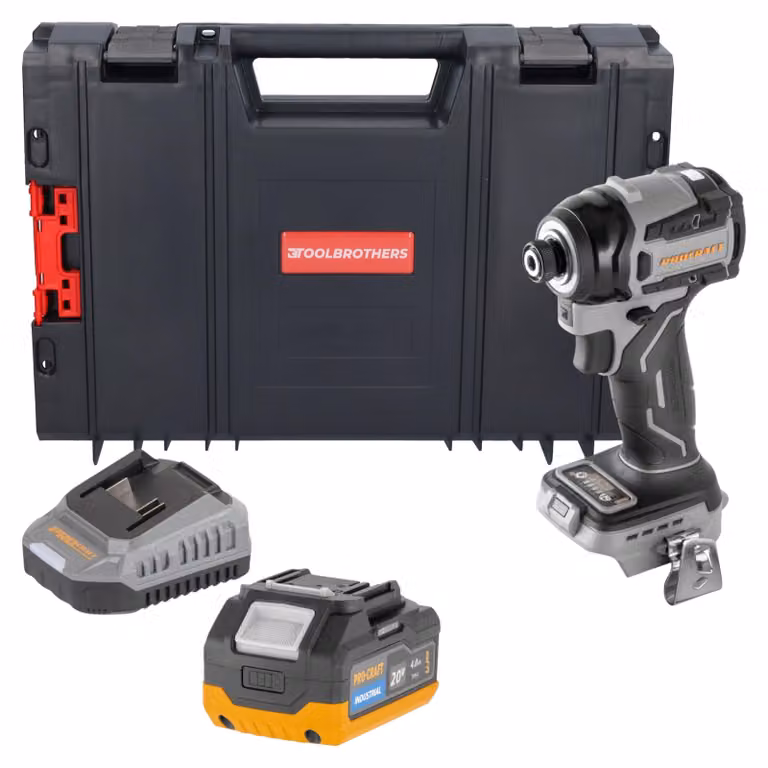 Procraft ID20Abb Avvitatore a impatto a batteria 20 V 180 Nm 1/4" Solo - senza batteria, senza caricabatteria