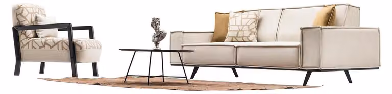 Wohnlandschaft Sofa Couch Set Polstergarnitur Sitzgruppe Sitzgruppe Lounge 3+1