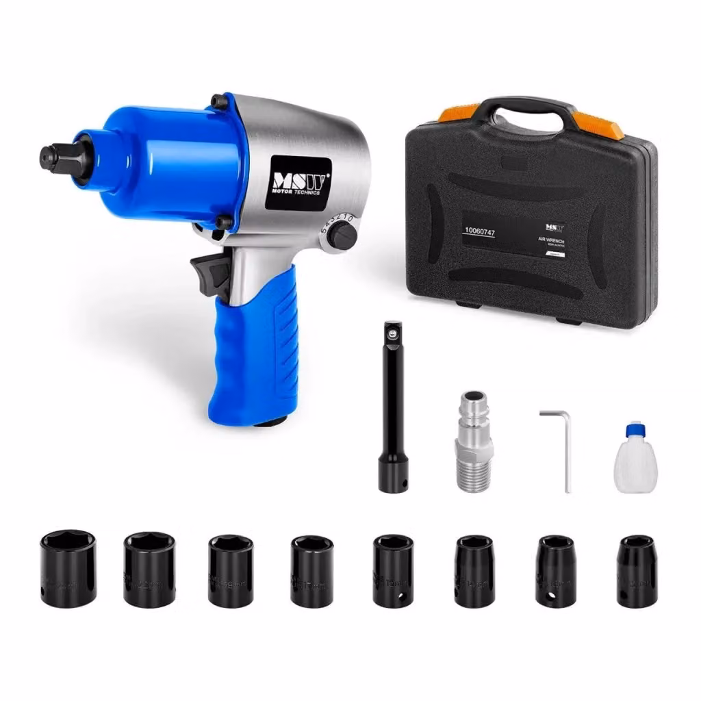 Chiave a cricchetto pneumatica da 1/2 pollici in alluminio blu, 700 Nm, 8.000 giri/min – 2