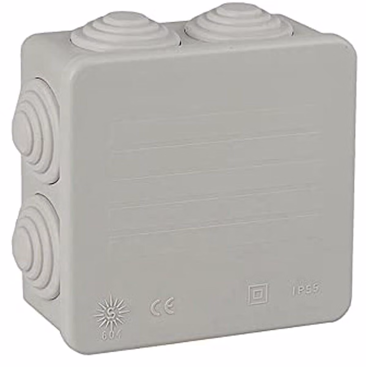 Contenitore quadrato impermeabile, dimensioni 80 x 80 x 35 mm