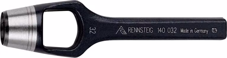 Rennsteig Henkellocheisen Ø 32 mm Locheisen Lochstanzer Stanzer 1400320