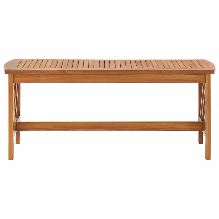 Tavolino da Salotto 102x50x43 cm in Legno Massello di Acacia