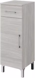 Base cucina Savini Due Rubino 1A e 1C Rovere Grigio Classe A Plus con ante a battente e cassetti in finitura opaca