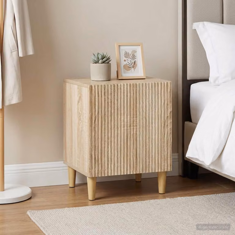 Set di 2 Armadi da Notte vidaXL in Rovere Sonoma, L 43 cm x P 34,5 cm x H 50 cm