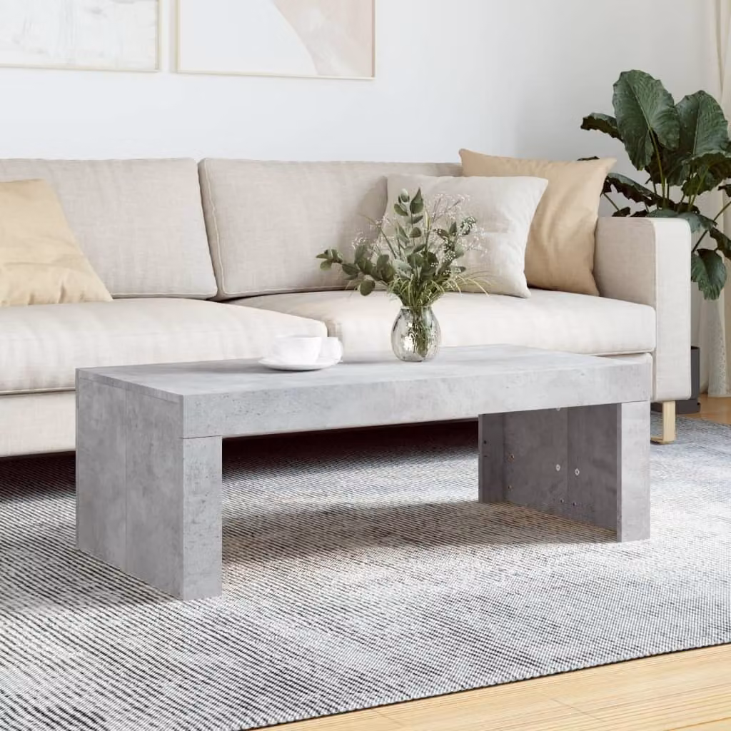 Maison Exclusive - Tavolino grigio cemento 102x50x36 cm Materiale ligneo
