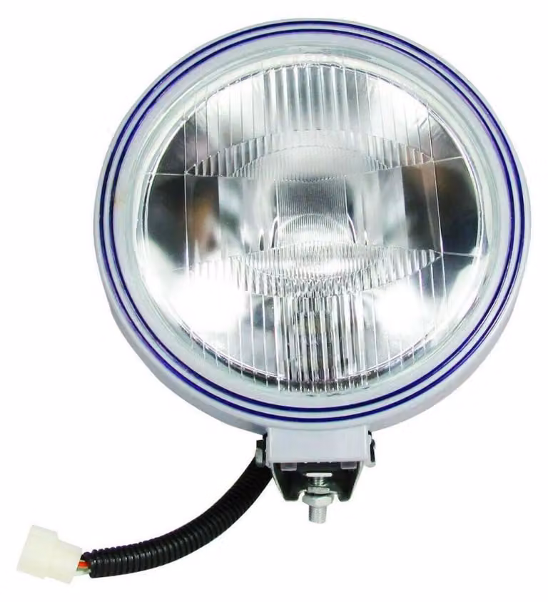 Faro antinebbia alogeno universale rotondo da 24 V e 23 cm, luce bianca