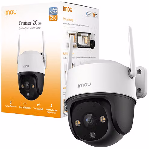 Videocamera di sorveglianza esterna Imou Cruiser 2C 2K Wi-Fi bianca