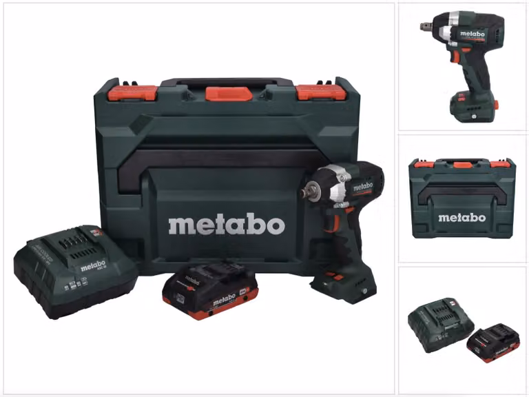 Metabo SSW 18 LT 300 BL avvitatore a impulsi a batteria 18 V 300 Nm brushless + 1x batteria ricaricabile 4,0 Ah + caricatore + metaBOX