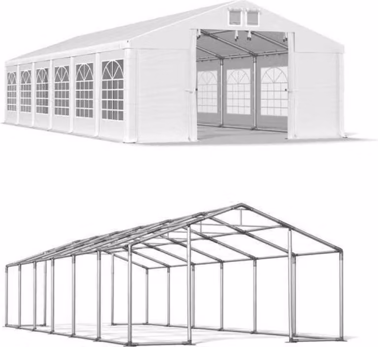 5x12 partito bianco Tenda WINTER ISD