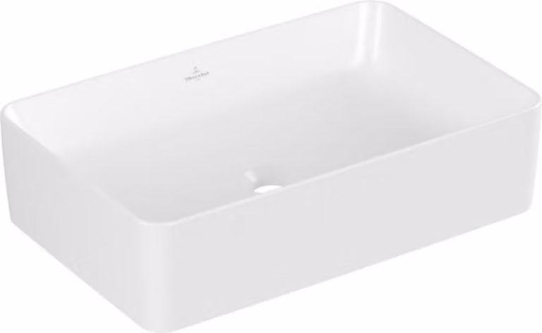 Villeroy & Boch Collaro lavabo à poser, rectangulaire, sans trou pour robinetterie, sans trop-plein, 560x360mm, 4A2056RW, 4A2056RW