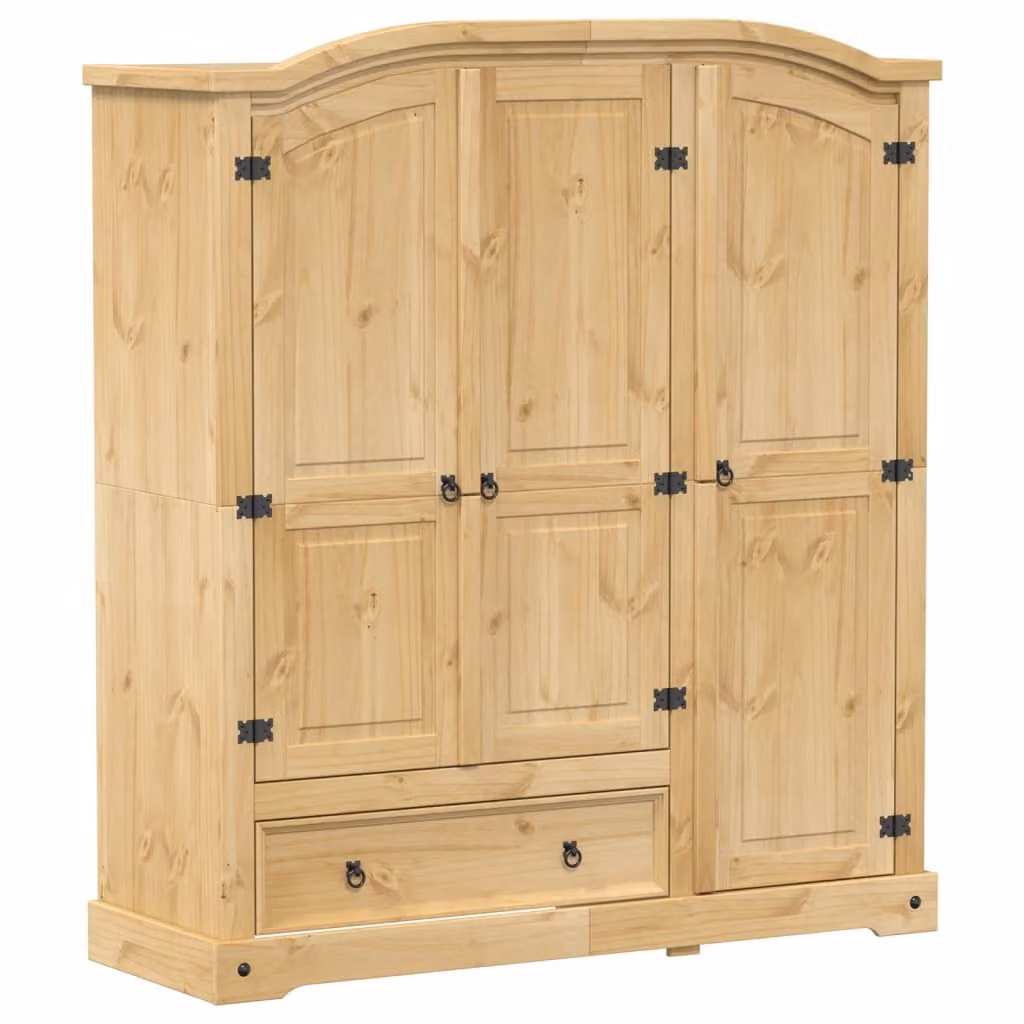 Armadio 151,5x52x170 cm in Legno Massello di Pino