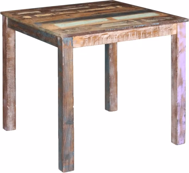 Maison Exclusive - Tavolo da pranzo in legno massello di recupero 80x82x76 cm