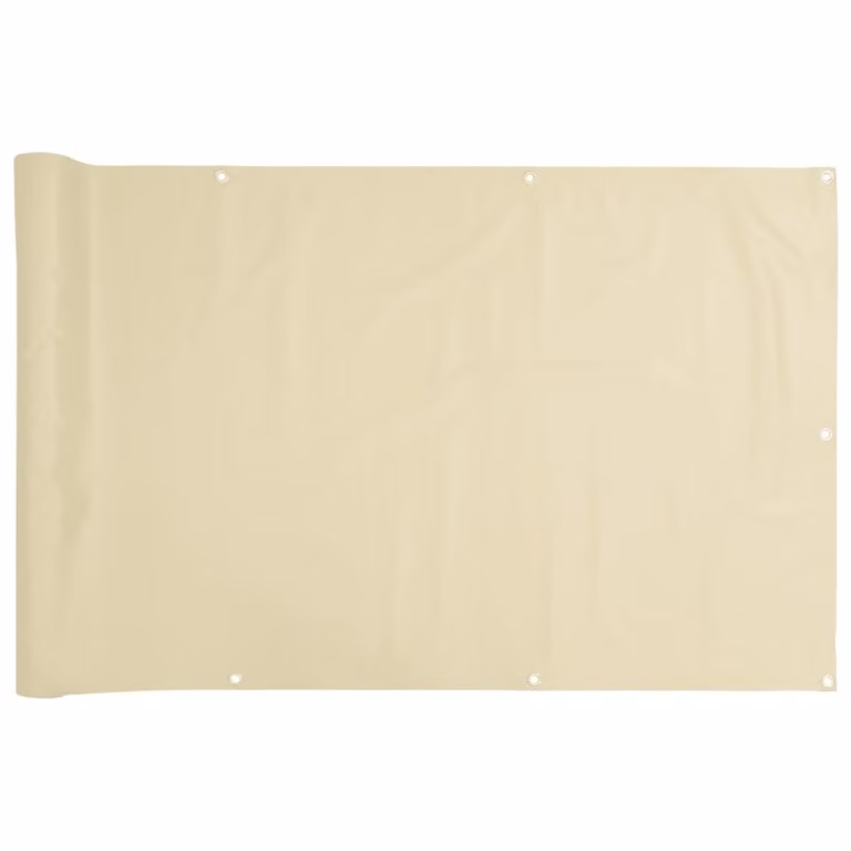 Paravento da Balcone Crema 300x120 cm in PVC