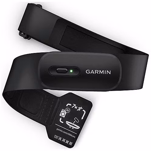 Fascia cardio Garmin HRM con tecnologia Bluetooth, resistente all'acqua, colore nero, misura M/XL