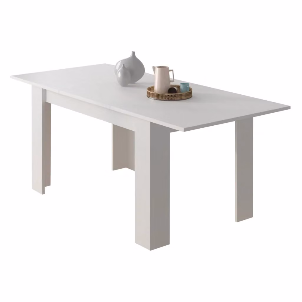 Tavolo da pranzo allungabile Marene DMORA Bianco L 200 cm x P 90 cm x H 75 cm – 2