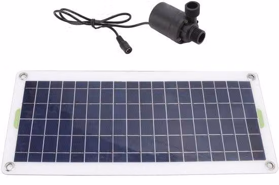 Pompa per acqua da 30W - Pompa solare - Pompa per giardino - Pompa per pozzi - Acquario - Materiale sostenibile