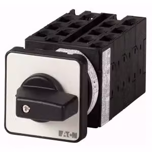 Commutatore sotto carico Eaton, T0, 20 A, da incasso, 7 unità, contatti: 14, 45°, a scatto, con posizione 0, 0-7, n. cavo 15135 015854