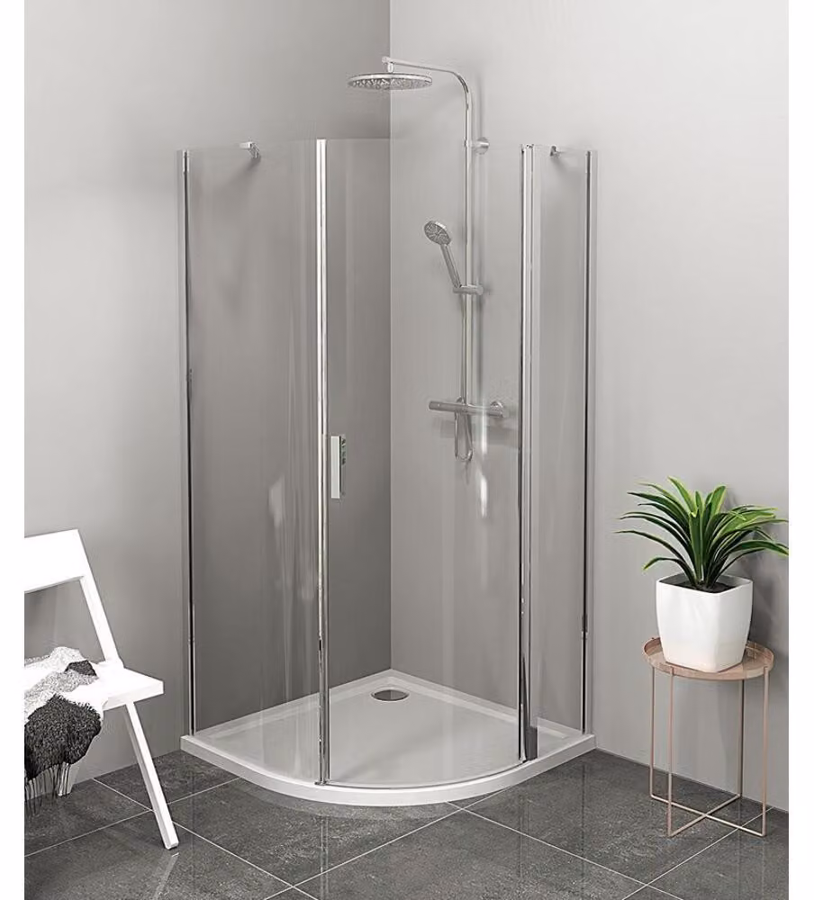 Polysan Zoom Line - Cabina doccia 900x900 mm, destra, alluminio/vetro trasparente ZL2615R