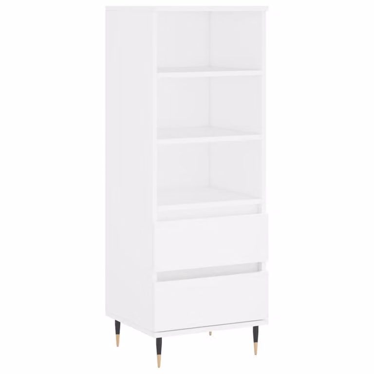 Credenza Bianco 40x36x110 cm in Legno Multistrato