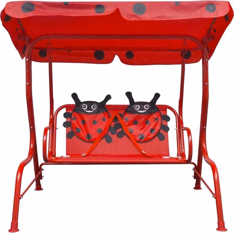 vidaXL Altalena hollywood per bambini rosso