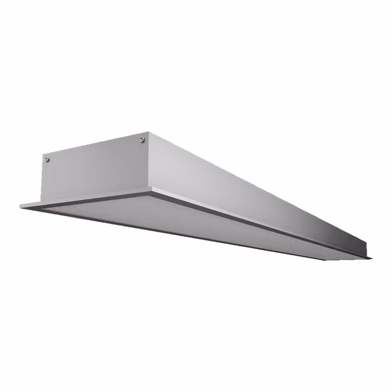 Plafoniera LED OFINNA 36W, 4000K, cromo/bianco L: 1200, L: 35, H: 91