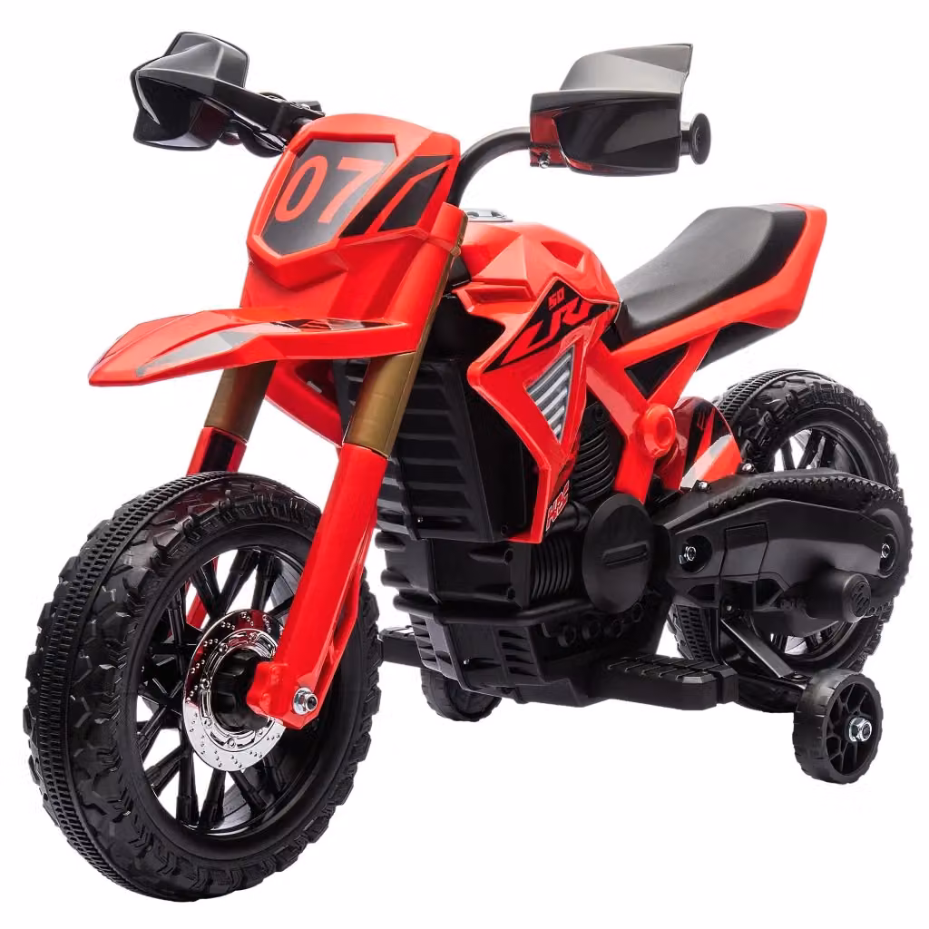 Moto elettrica per bambini Minimal rossa con batteria ricaricabile e funzioni luci e suoni – 2