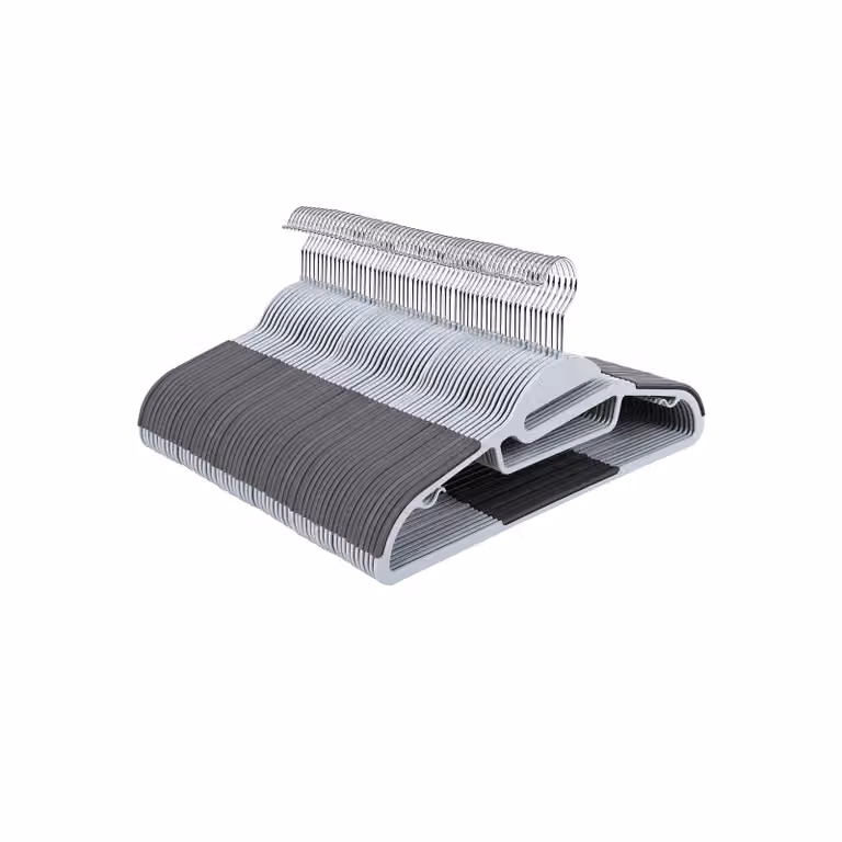 Grucce in Plastica, Grigio Chiaro + Grigio Scuro / Set di 20