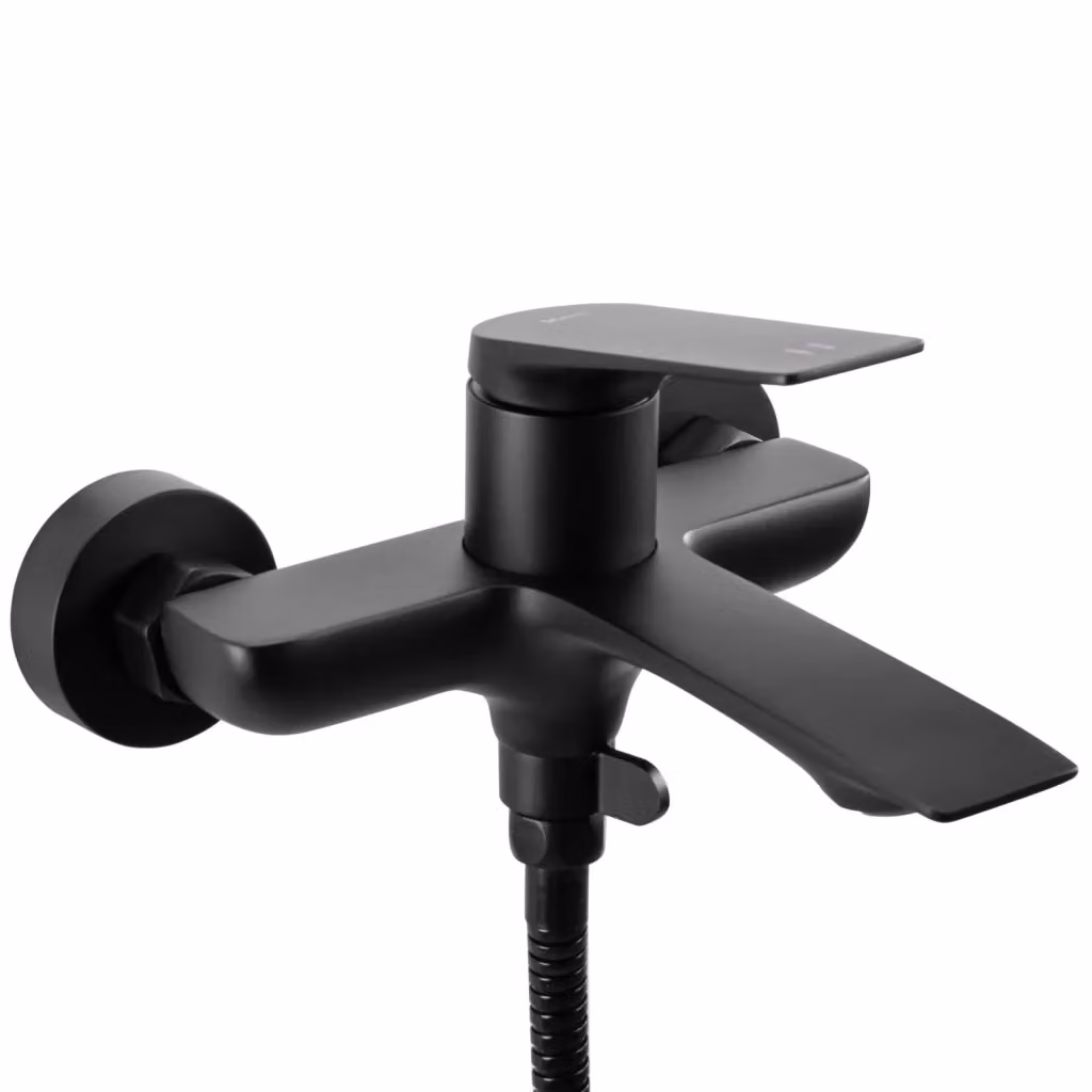 Rubinetto da vasca a parete Rea Avalon in ottone nero opaco – 2