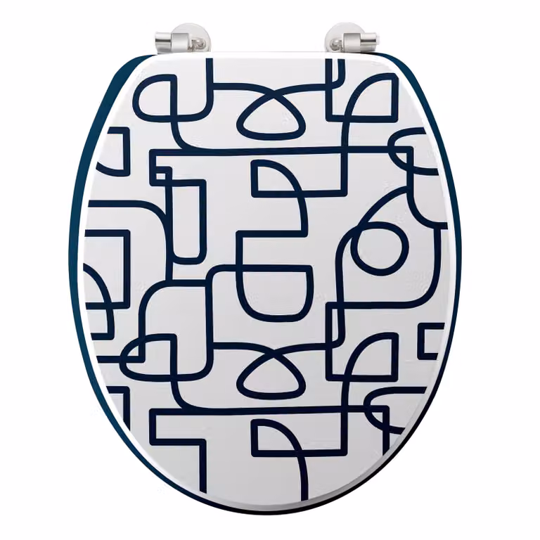 Sedile WC LABYRINTHE, MDF, 37,5 x 46 cm