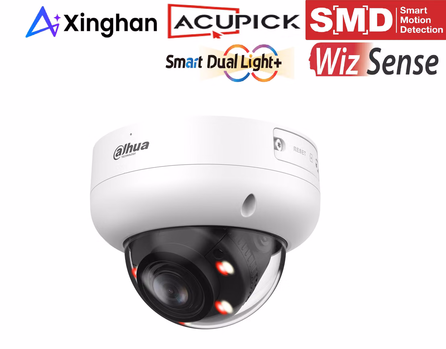 Telecamera dome IP Dahua IPC-HDBW3449RP-ZAS-IL, 4MP, PoE, obiettivo da 2,7 – 13,5 mm, visione notturna fino a 50 m, grado di protezione IP67