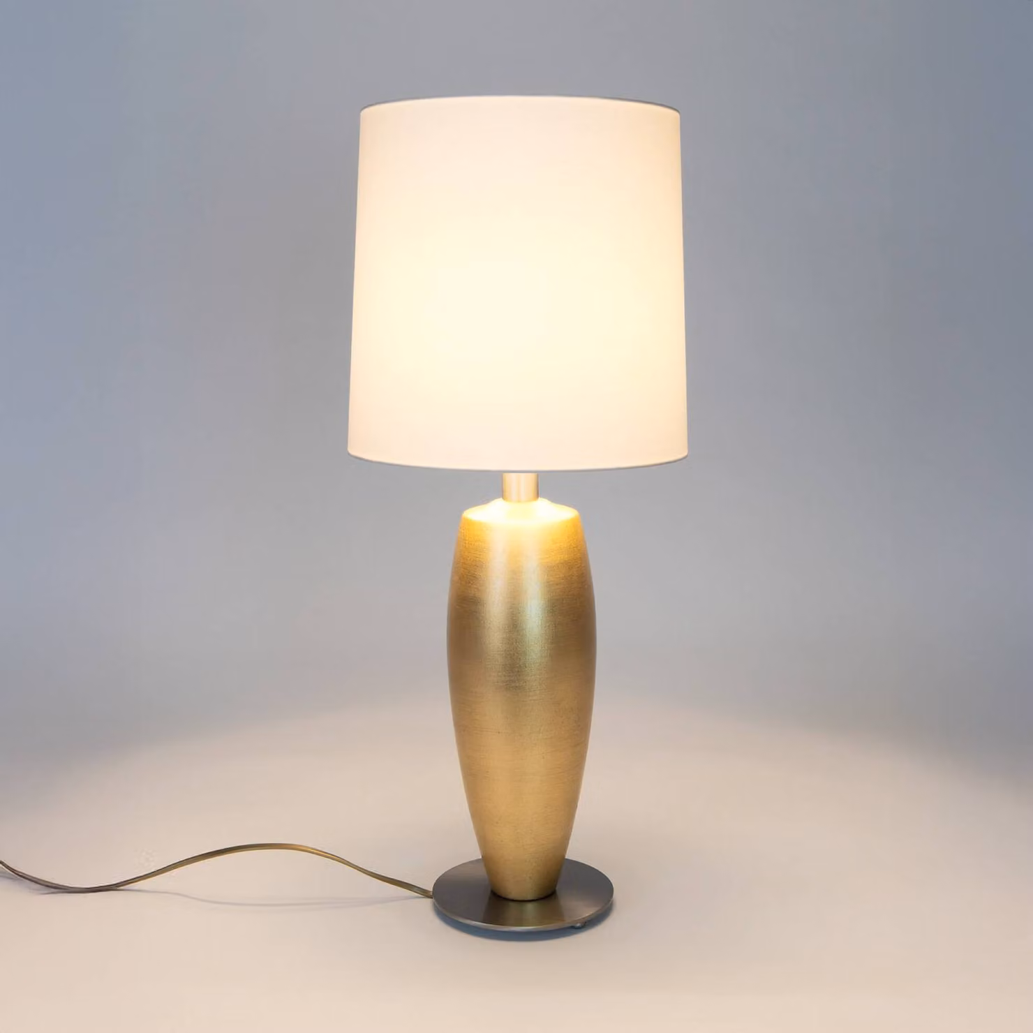Holländer Lampada da tavolo OMEGA SOTTILE, Ottone / Oro, Soggiorno / Sala da pranzo, Ceramica, Lampada da tavolo