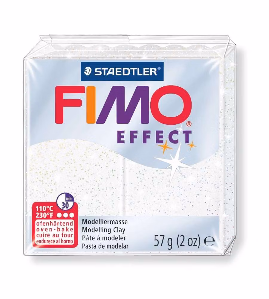 Pasta fimo soft effect 56 g bianco metallico