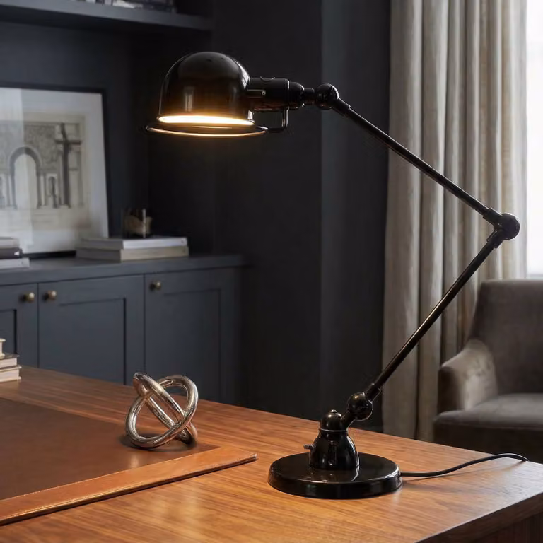 Jieldé Lampada da scrivania Signal SI333, Nero, Soggiorno / Sala da pranzo, Alluminio, Industriale, Lampada da tavolo