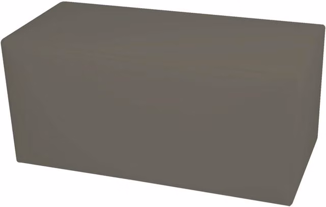 Panca Avalli in similpelle color tortora, L 90 x P 42 x H 44 cm