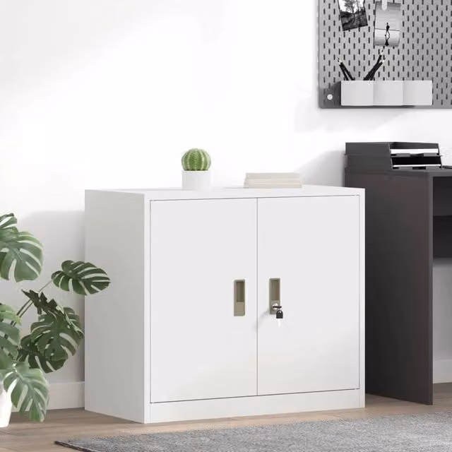 Armadio Bianco 80 x 40 x 70 cm Acciaio 891681