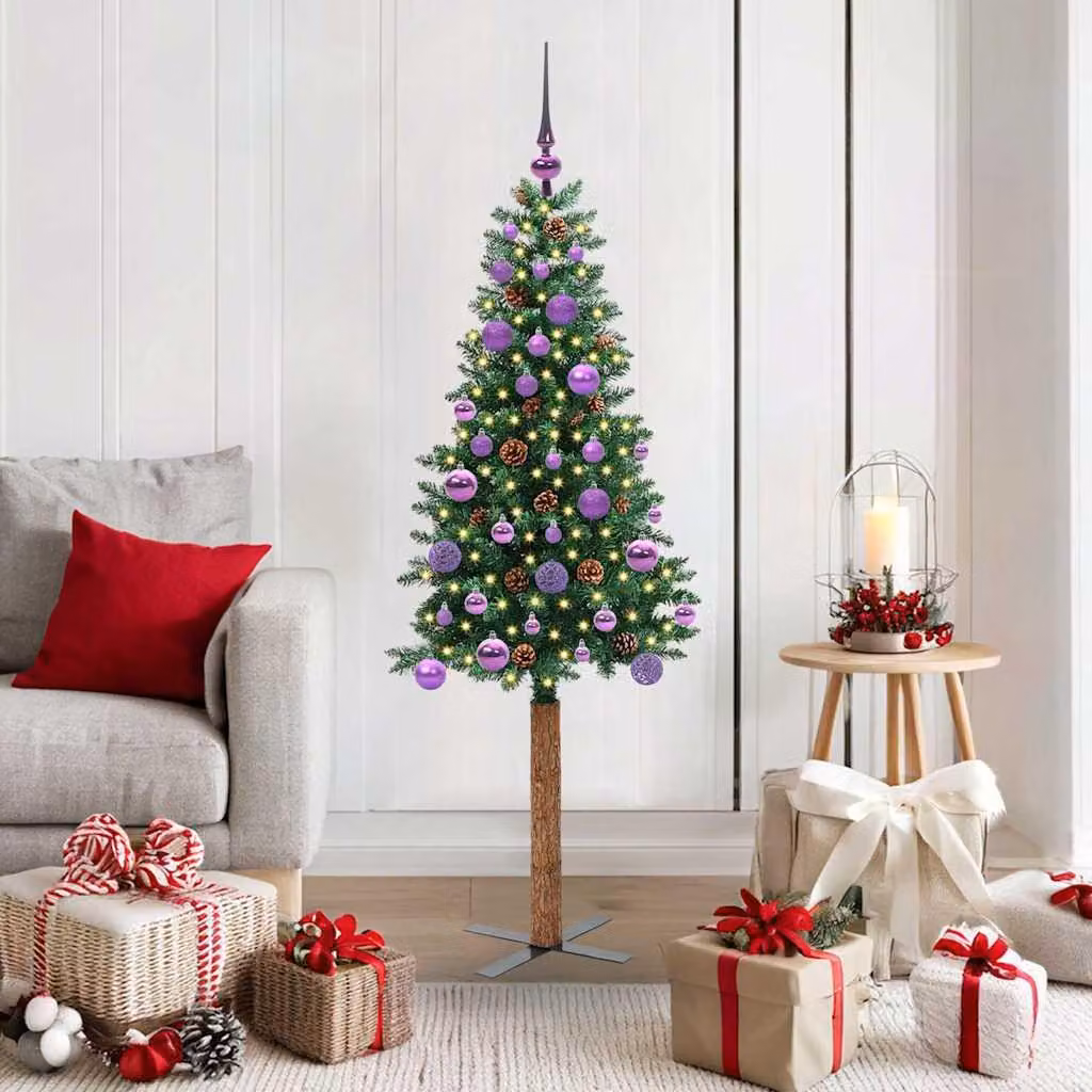 Maison Exclusive - Albero di Natale sottile, verde, 150 cm