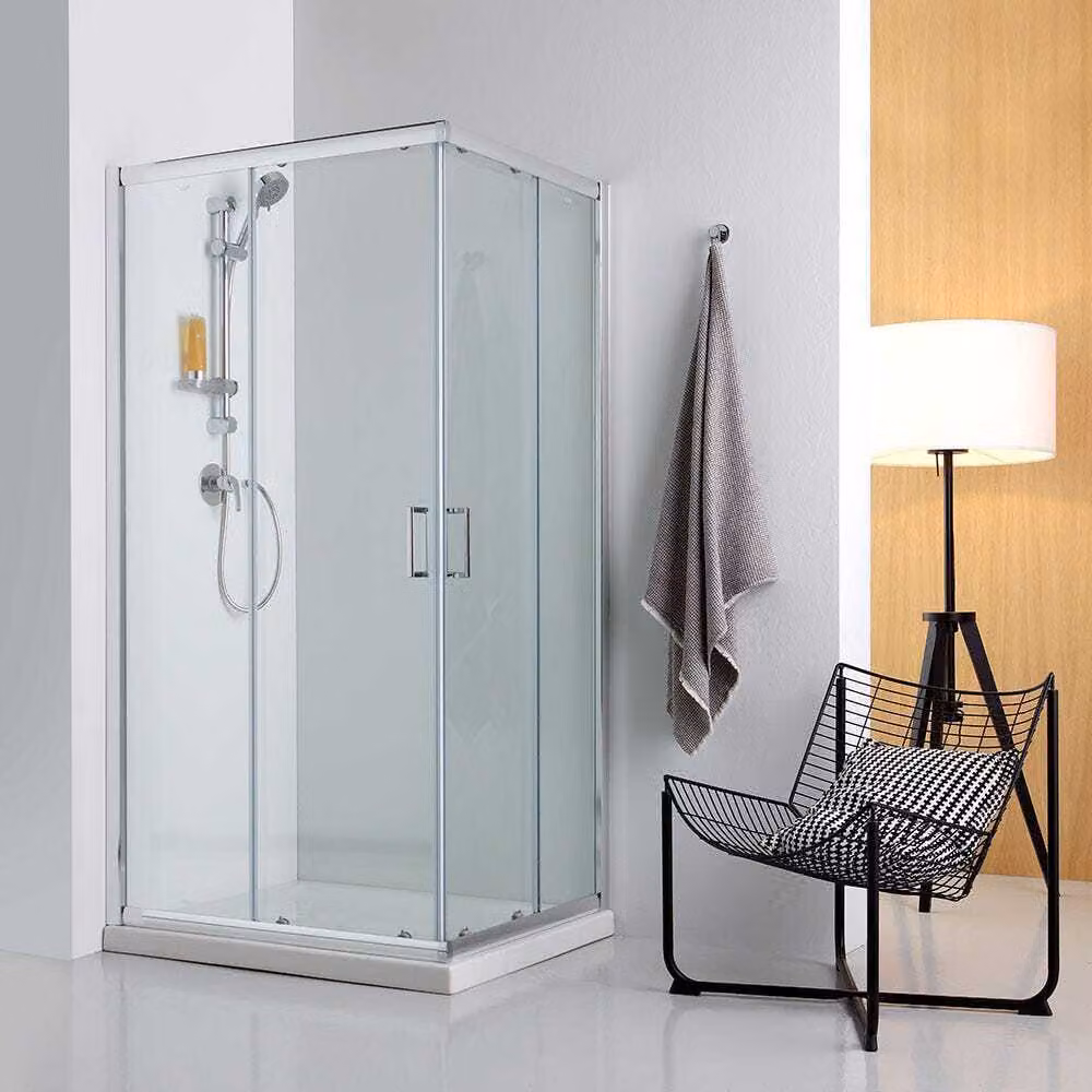 Box doccia completo 120x80 con ante trasparenti e piatto doccia Vetroceramica
