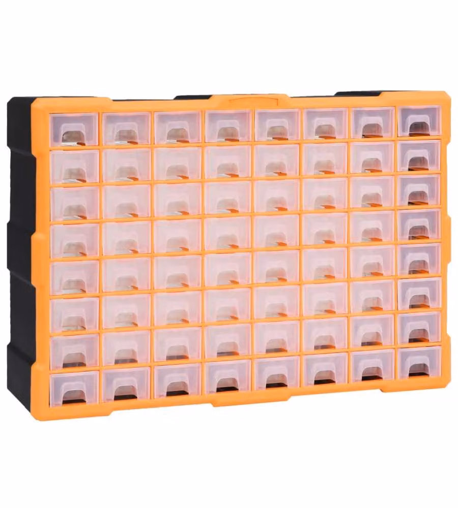 Mobile Contenitore con 64 Cassetti 52x16x37,5 cm