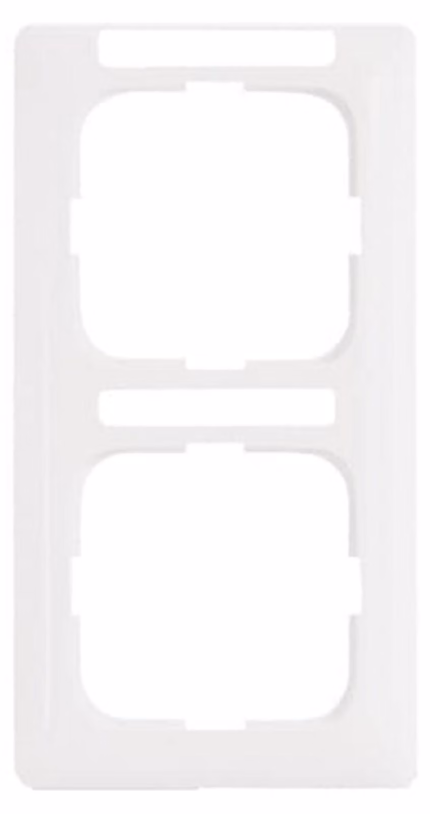 Cornice Busch-Jaeger a 2 prese bianco alpino 1722 NSKA-214