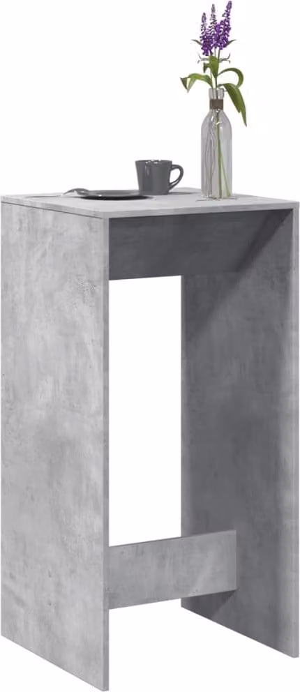 Maison Exclusive - Tavolo da bar grigio cemento 51x50x103,5 cm Materiale ligneo