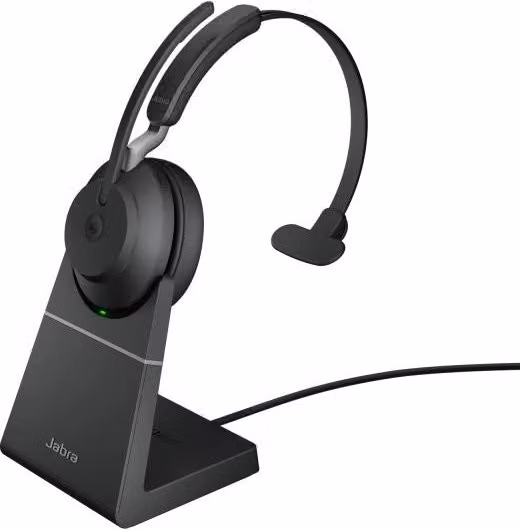 Jabra evolve2 65 auricolare wireless a padiglione ufficio usb tipo a bluetooth base di ricarica nero - 26599-899-989