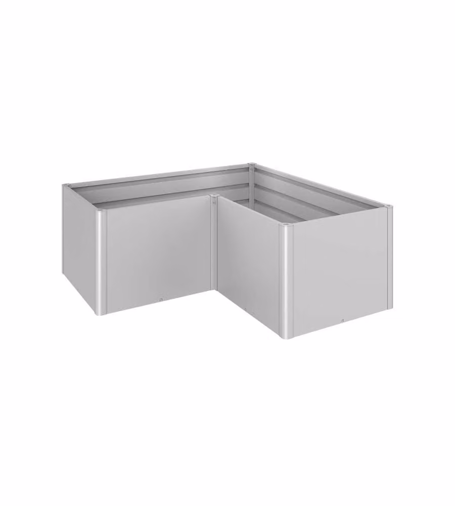 Aiuola rialzata Gr. L2x1 argento metallizzato