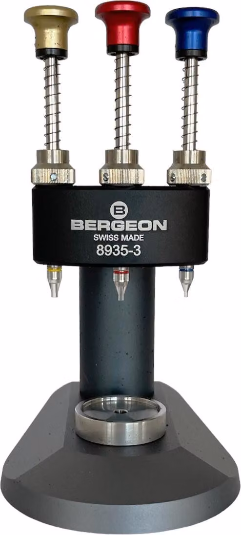 Bergeon 8935-3 Strumento per Montaggio Mani Orologio con 3 Runner