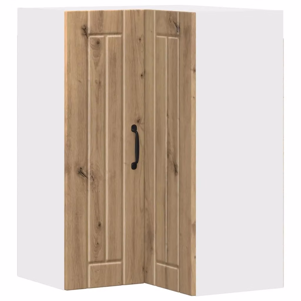 Mobile da cucina a parete vidaXL in legno rovere marrone con ante scorrevoli L/P/H: 57 x 57 x 80 cm – 2